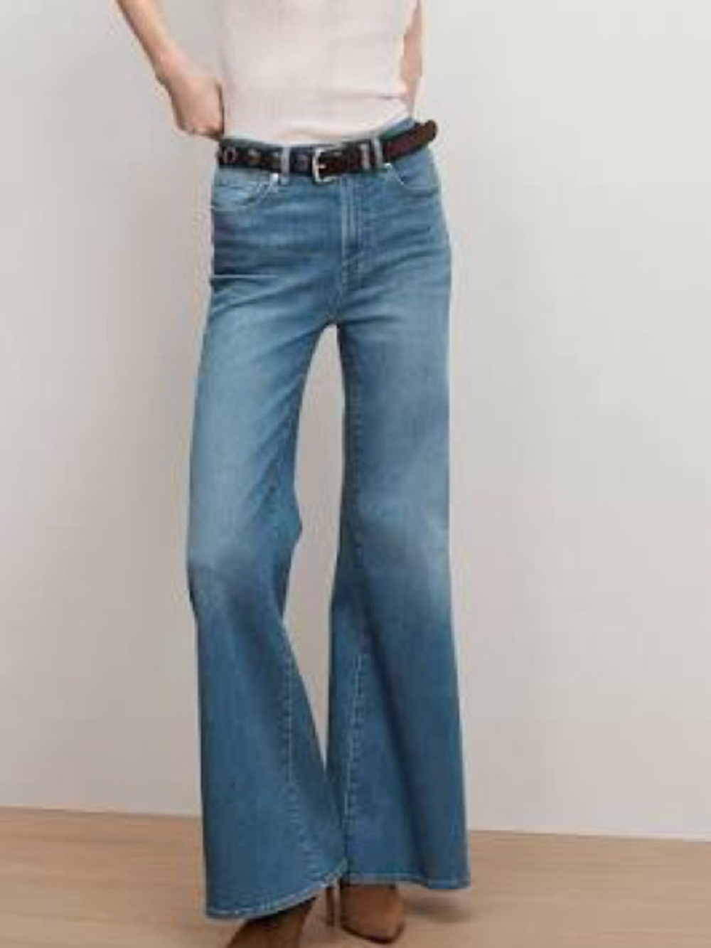 Veronica Beard Joplin Flare Jeans in Pool Party